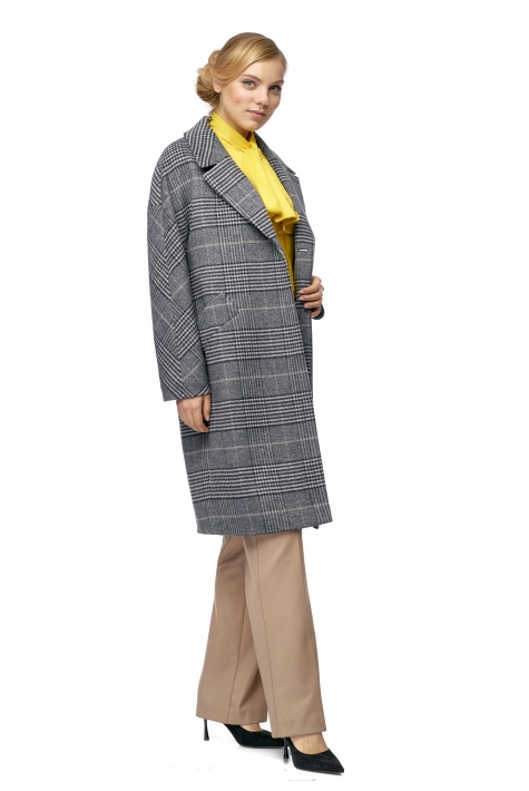 Женское пальто из текстиля с воротником 8002868