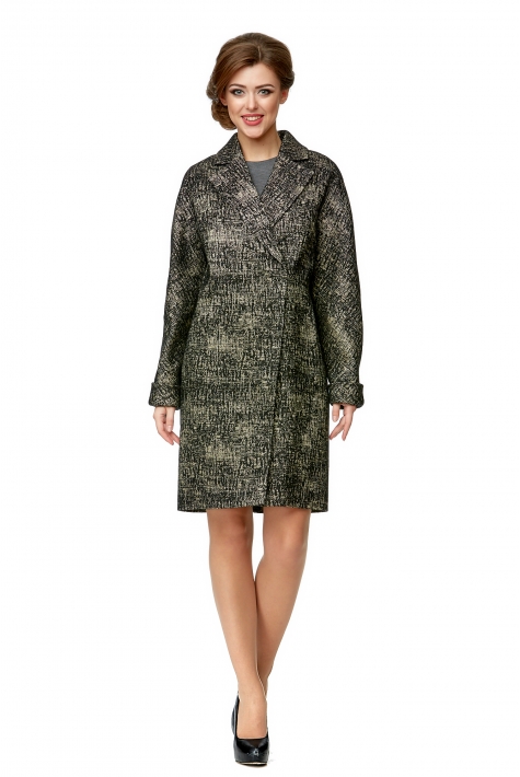 Женское пальто из текстиля с воротником 8008140
