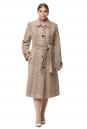 Женское пальто из текстиля с воротником 8012220