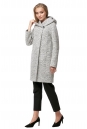 Женское пальто из текстиля с капюшоном 8012247-2