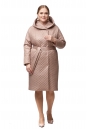 Женское пальто из текстиля с капюшоном 8012744