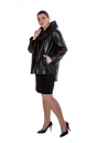 Женская кожаная куртка из натуральной кожи с капюшоном 8014876-2