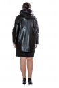 Женская кожаная куртка из натуральной кожи с капюшоном 8014876-3