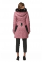 Женское пальто из текстиля с капюшоном, отделка песец 8017163-3