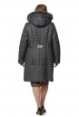 Женское пальто из текстиля с капюшоном, отделка песец 8019789-3